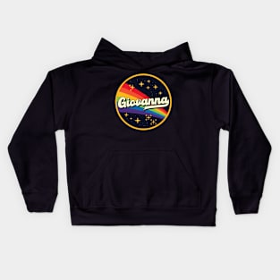 Giovanna // Rainbow In Space Vintage Style Kids Hoodie